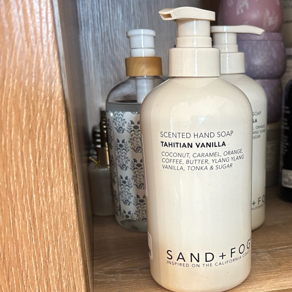 SAND + FOG Tahitian Vanilla Scented Hand Soap - Cream